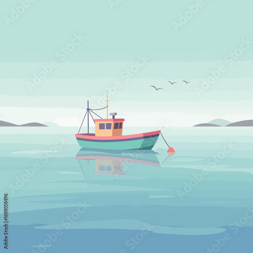 boat on the sea