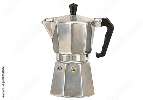 Isolated Espresso Maker Illustration on Transparent Background
