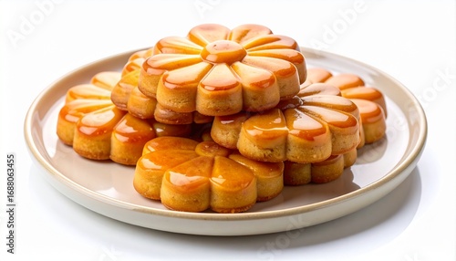 Wallpaper Mural Traditional Korean Yakgwa Honey Cookies Isolated on White Torontodigital.ca