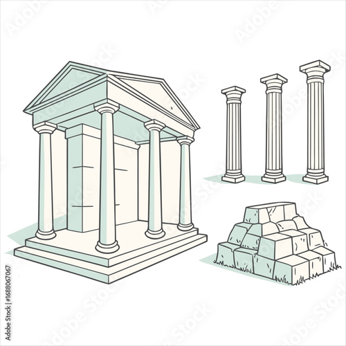 ancient Greek columns