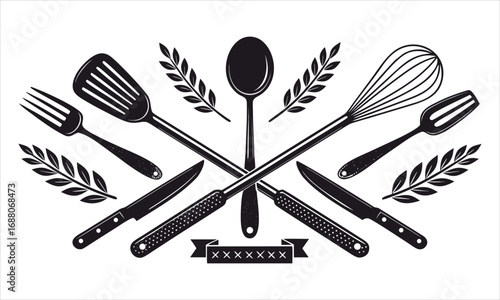 set of kitchen utensils