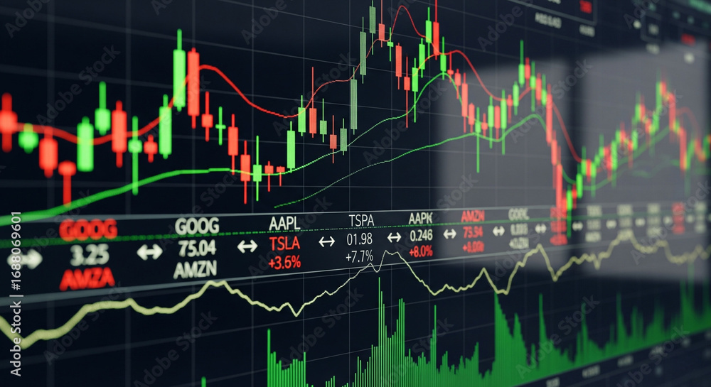 Fototapeta premium stock market chart