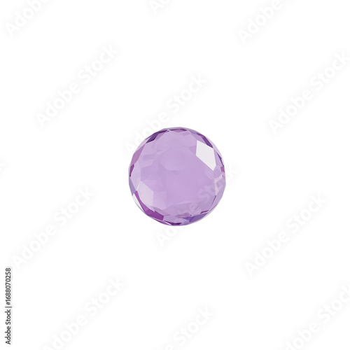 crystal ball on white background