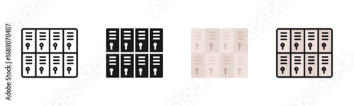Lockers Icon Pack In Multiple Styles