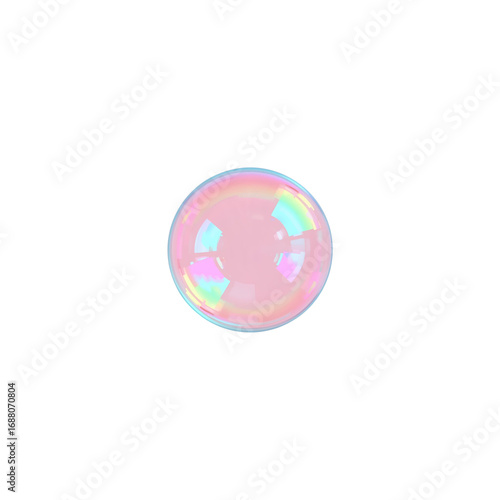 crystal ball on white background