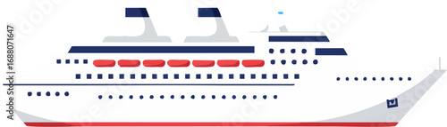 Cruise ship floating modern design