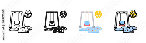 Contaminated Playground Icon Pack In Multiple Styles