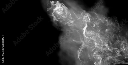Transparent special effect stands out with fog or smoke. White cloud vector, fog or smog.