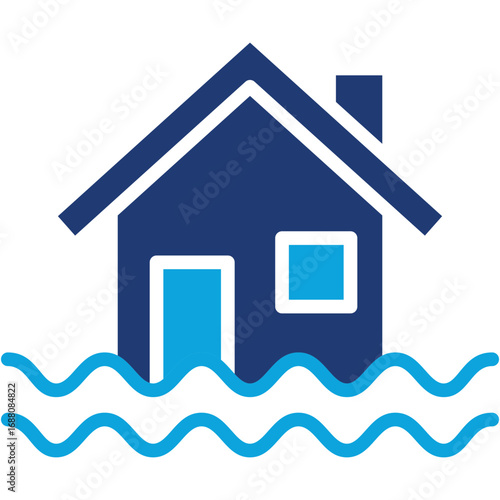 Environmental Incident Mixed color icon