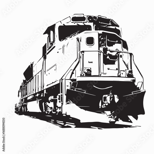 locomotive vector