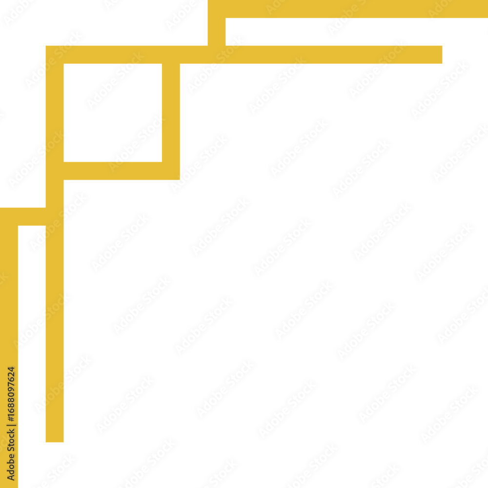 Obraz premium Elegant Corner Frame Border