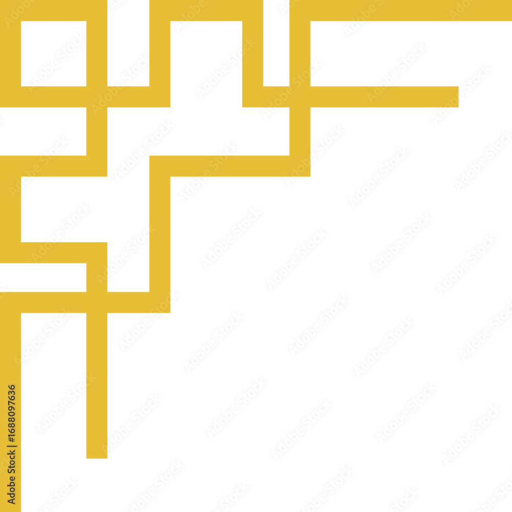 Obraz premium Elegant Corner Frame Border