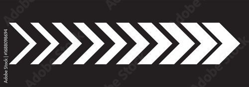 Dynamic moving arrow icon vector illustration. motion effect, symbolizing progress, speed, direction, navigation, growth, and innovation. Perfect for business, technology, success, and creative design