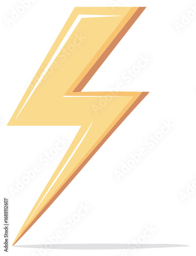 Dynamic lightning bolt icon representing speed power energy and electricity