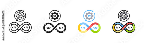 Build Pipeline Icon Pack In Multiple Styles