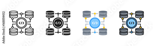 Version Control Icon Pack In Multiple Styles