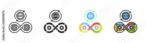 Continuous Testing Icon Pack In Multiple Styles