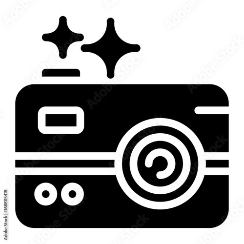 retro camera icon