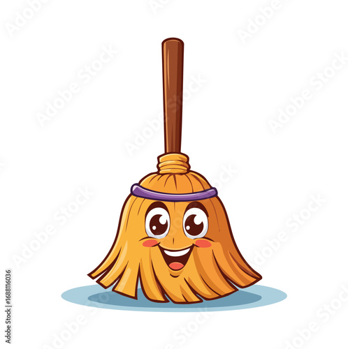 illustration of a broom