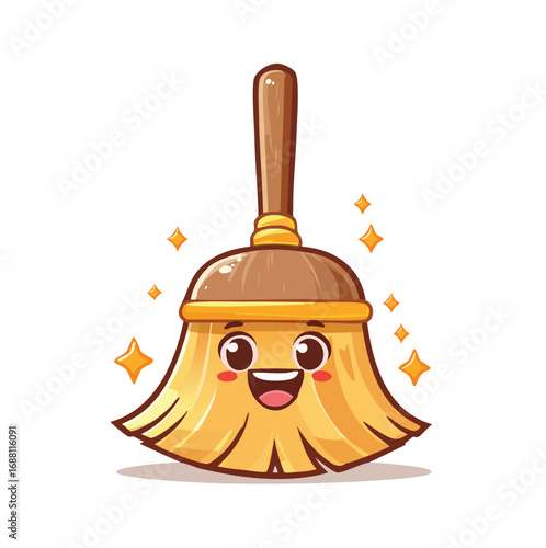illustration of a broom