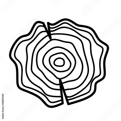Wood icon design 