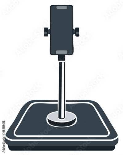 Cell Phone Holder Stand for Desktop or Tabletop Mobile Device Video Recording