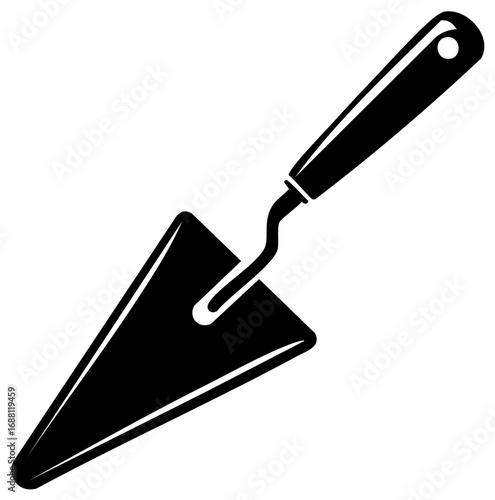 Trowel tool for construction and gardening, vector art, construction tool, hand tool, repairing, home construction