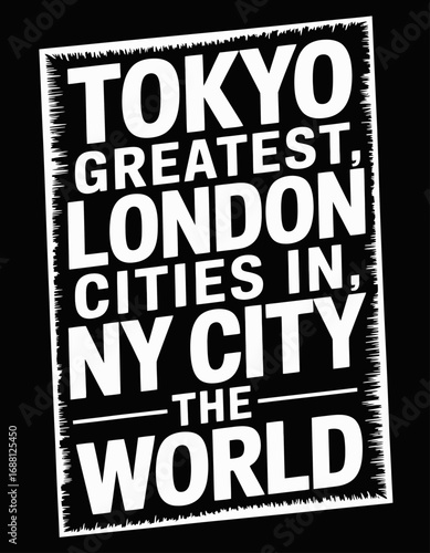 An eye-catching typographic design emphasizes major cities around the world, inviting viewers to reflect on their cultural impacts and diverse landscapes in a fun format.