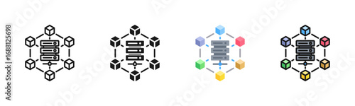 Microservices Icon Pack In Multiple Styles