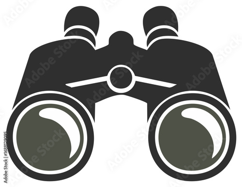 Vector Binoculars Illustration for Observation, Exploration or Sight Seeing