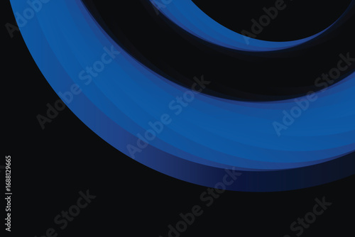 abstract blue modern vector black background for design brochure, website, flyer; geometric blue wallpaper with soft wave patterns, ideal for certificate, presentation, landing page. EPS 10