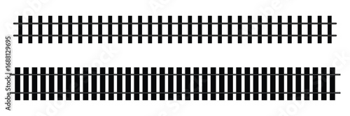 Railway train track vector route. rail pattern curve railroad path icon. vector illustration. eps 10 .