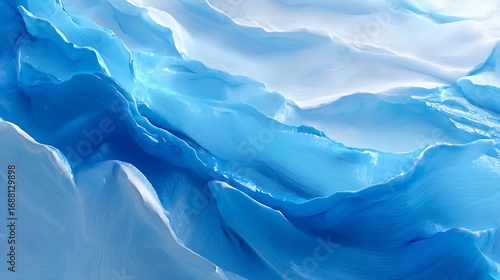 Wallpaper Mural Awesome photo of arctic-inspired blue ice abstract background. Torontodigital.ca
