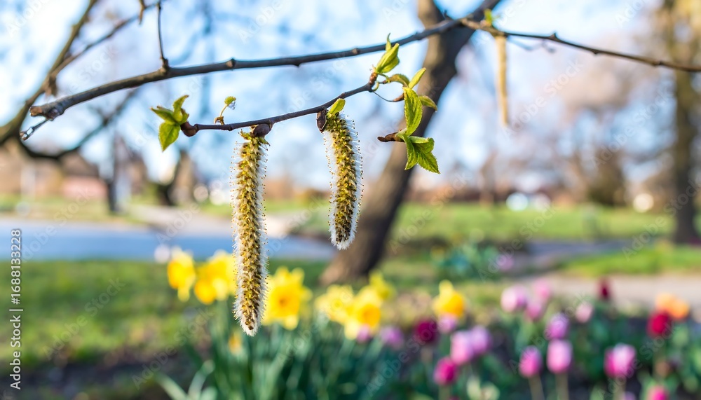 Naklejka premium Spring blossoms on a branch (2)