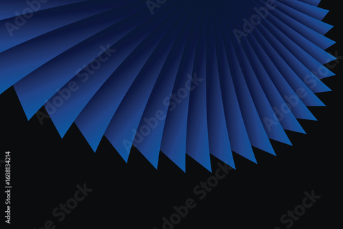 abstract blue modern vector black background for design brochure, website, flyer; geometric blue wallpaper with soft wave patterns, ideal for certificate, presentation, landing page. EPS 10