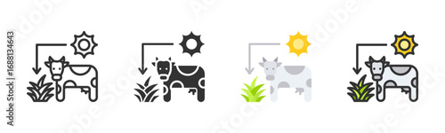 Cow Icon Pack In Multiple Styles