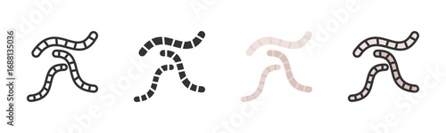 Worm Icon Pack In Multiple Styles