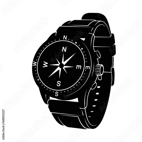 wristwatch vector illustration