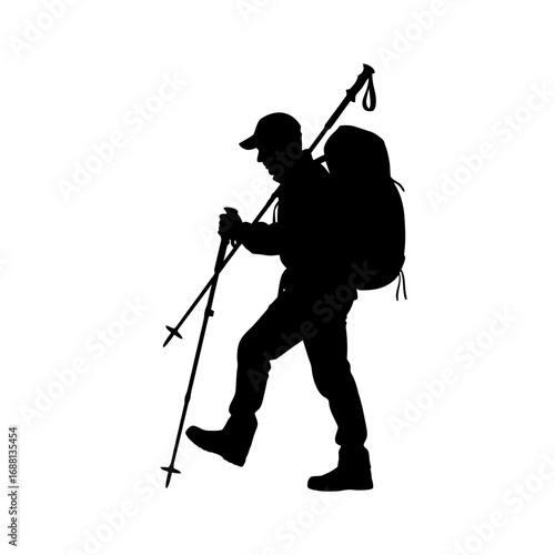 golf player silhouette vector