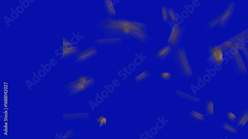 The video element of on a blue screen background, Ultra High Definition, 4k video, on a blue screen background.
