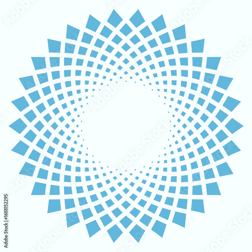 decorative symmetry floral frame in indian style