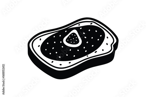 avocado toast vector art