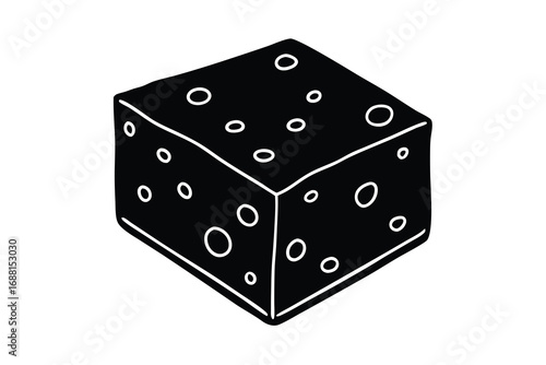 cheese block vector art