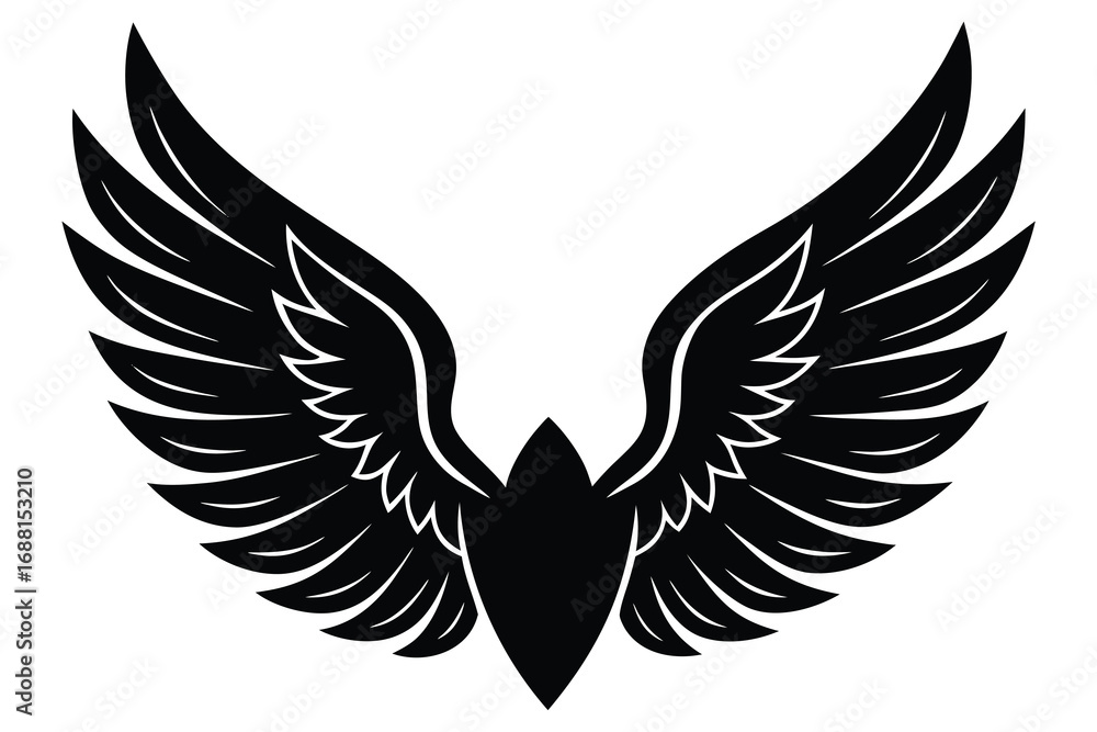 Fototapeta premium chicken wings vector art