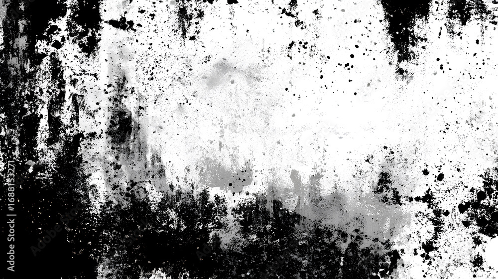 Fototapeta premium Abstract grunge black and white distressed texture background Stock Illustration