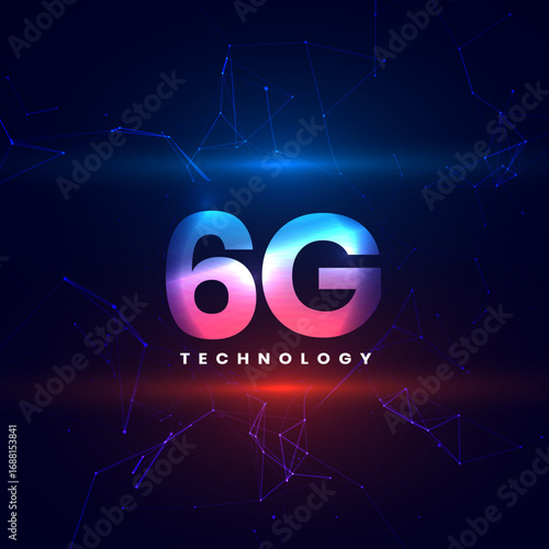 6g network wireless internet mesh net tech background