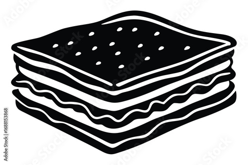 lasagna vector art