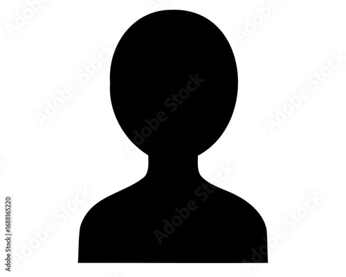 Silhouette of a generic person used as a placeholder image for online presence