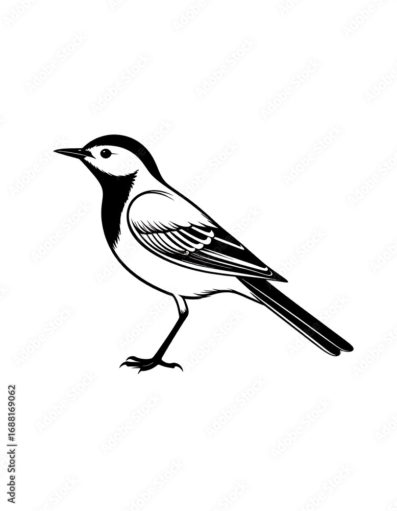 Obraz premium Side view of a bird