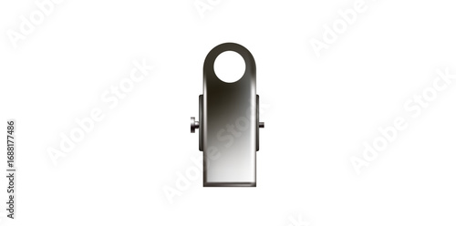 Metallic Clasp Equipment Vector Illustration.
